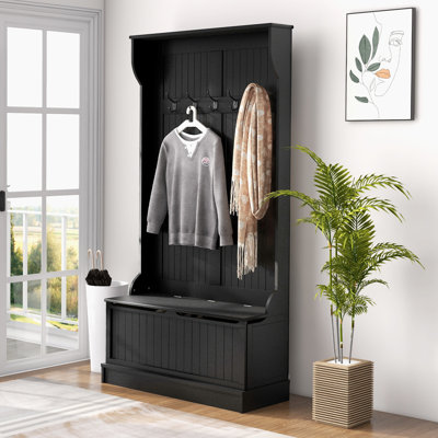 Ameria Hall Tree with Bench and Shoe Storage by Lark Manor