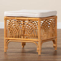Bellinda Rattan Accent Stool by Bay Isle Home