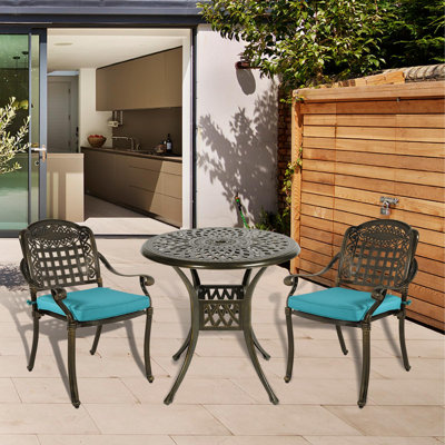 Round 2 - Person Bistro Set with Cushions