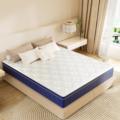 Bassford 12"/13"/14" Medium Memory Foam Hybrid Mattress by Alwyn Home
