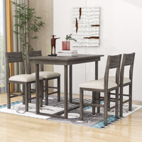 Jecorey 4 - Person Counter Height Dining Set by Red Barrel Studio