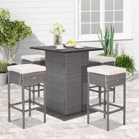 Marciel Bar Set with Steel Frame by Latitude Run