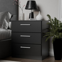 Keithline 3-Drawer Dresser – 25.5”W Modern Compact Bedroom Nightstand by Ebern Designs