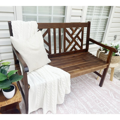 Poplar Outdoor Bench by Charlton Home
