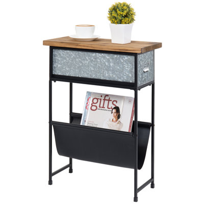 Jeshuah Narrow Metal Free Standing Magazine Rack by Williston Forge