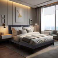 Imajean Frame Bed with Headboard