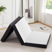 Alwyn Home 3-Inch Portable Tri Folding Medium Gel Memory Foam Mattress by Alwyn Home