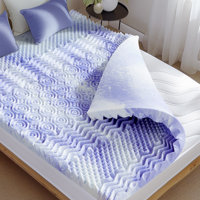 Alwyn Home Stankiewicz 3" Full Memory Foam Mattress Topper with 7-Zone Gel Infusion & CertiPUR-US Certified Foam by Alwyn Home