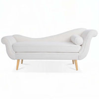 Tellys Upholstered Chaise Lounge with Scroll Arm by Mercer41