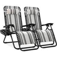 2 Piece Reclining Zero Gravity Chair Set by Arlmont & Co.