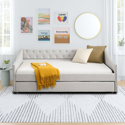 Laraven Upholstered Daybed with Trundle by Red Barrel Studio