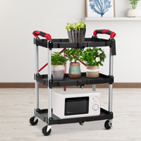 Mirela Metal Bar Cart by Rebrilliant