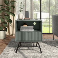 Ayvia Trestle End Table with Storage by George Oliver