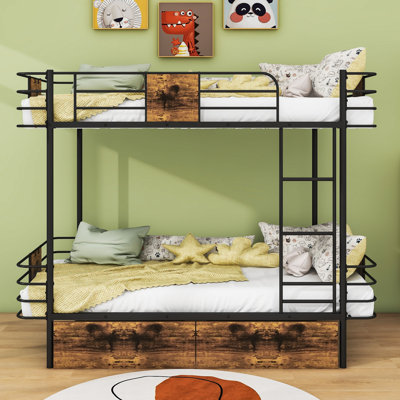 Adaya Twin XL over Twin XL 2 Drawer Standard Bunk Bed by Mason & Marbles by Mason & Marbles