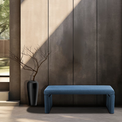 Ellayah Fabric Upholstered Bench by Ebern Designs