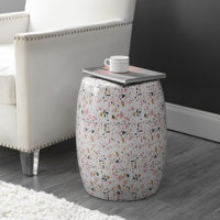 Keitaro Ceramic Accent Stool
