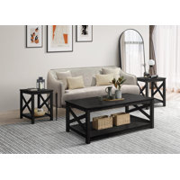 Alessandro 3 Piece Living Room Table Set by Beachcrest Home