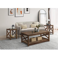 Alessandro 3 Piece Living Room Table Set by Beachcrest Home