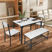 Ahian 4 - Person Dining Set by Ebern Designs