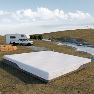 10" RV Mattress - Memory Foam RV Mattress, for RVs, Campers & Trailers, Short Queen & Short King by Alwyn Home