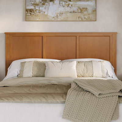 Aruna Solid Wood Paneled Headboard with Pillow Stop by Lark Manor