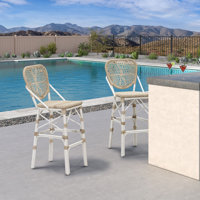 Alfanette Outdoor 29.53 Bar Stool by Bay Isle Home