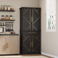 Awad 72" H Kitchen Pantry Cabinet with Drawer & Adjustable Shelf by Willa Arlo Interiors