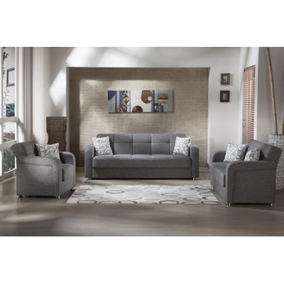 Krishell 55" Upholstered Sleeper Sofa by Ebern Designs
