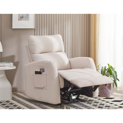Alaine 33.9" Wide Chenille Power Standard Recliner