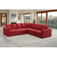 Bekir 5 - Piece Upholstered Sectional by Wade Logan