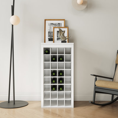 Alexandrina Floor Wine Bottle Rack, 32 wine bar cabinet Buffet Cabinet by Ebern Designs