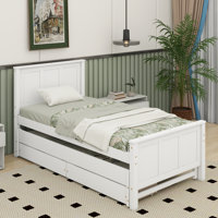 Herline Twin Size Platform Bed with Trundle and Drawers