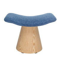 Jalsingh Upholstered Ottoman by Wrought Studio