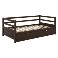 Shantee Twin Size Wooden Daybed with Trundle