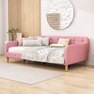 Hiromitsu Upholstered Daybed with Tufted by Rosdorf Park