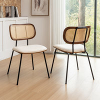 Bedran Vegan Leather Side Chair Dining Chair by Bayou Breeze