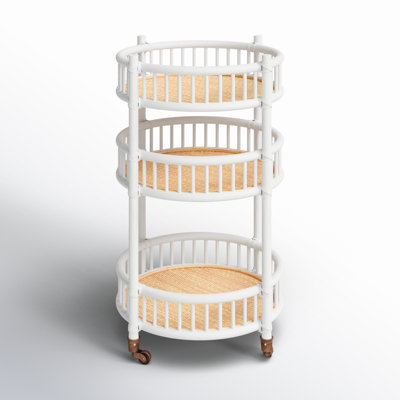Benedict Rattan Bar Cart by Birch Lane