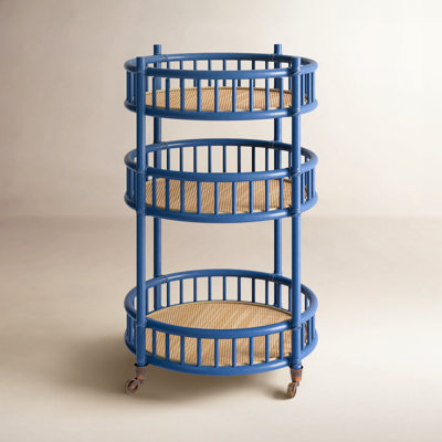 Benedict Rattan Bar Cart by Birch Lane