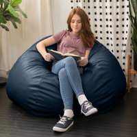 Atrium Collection Pazi Pod, Designer Bean Bag Chair for Theaters, Offices, & Schools - Faux Leather by Trule