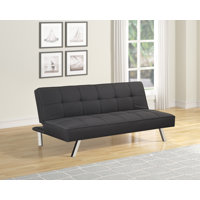 Jazzminn Twin 66.5" Wide Tight Back Convertible Sofa by Wrought Studio