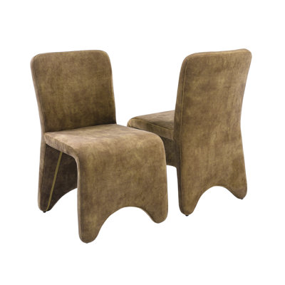 Zykiah Velvet Side Chair Dining Chair by Everly Quinn