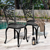 Ashaureah Stacking Patio Dining Side Chair by Lark Manor