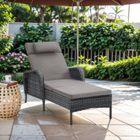 Asreiale Outdoor Wicker Chaise Lounge by Lark Manor