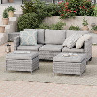 Rakeem 3 - Person Outdoor Seating Group with Cushions