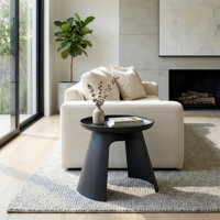 Jazaria Pedestal End Table by Wrought Studio