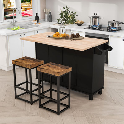 Rosauro Dining Table Set with Storage Cabinet, 4 Drawers and Towel Rack by Red Barrel Studio