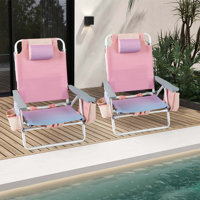 Shaliya Folding Beach Chair by Arlmont & Co.