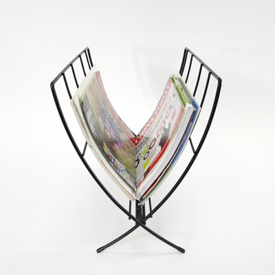 Wouter Metal Free Standing Magazine Rack by 17 Stories