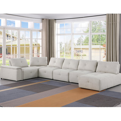 7 Pieces Modular Reversible Sectional by Latitude Run