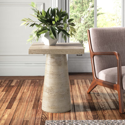 Zya Magnesium Oxide Top End Table by Joss & Main